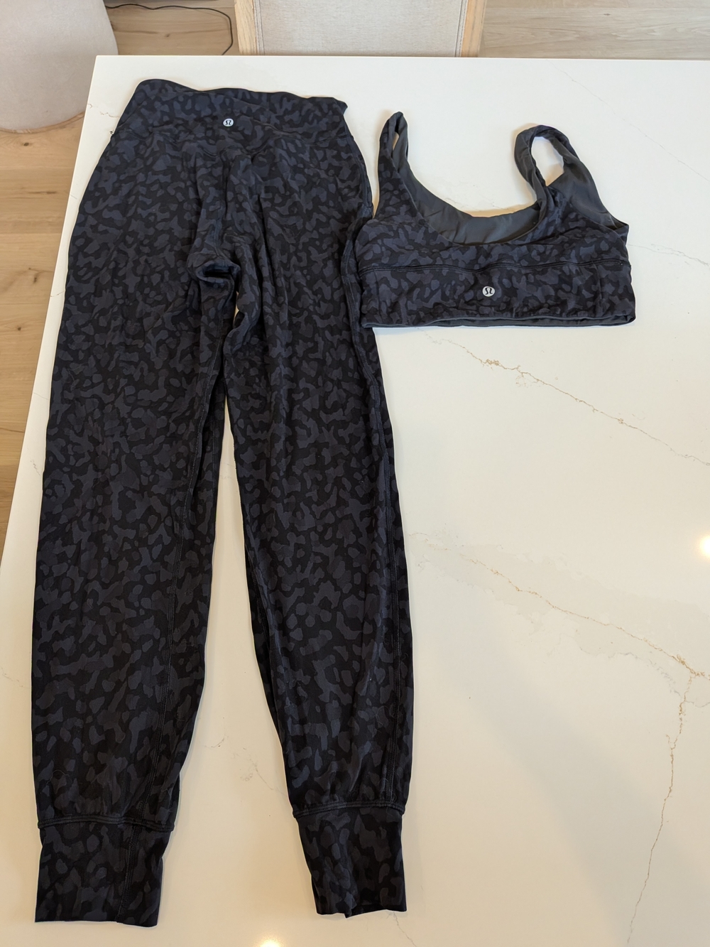 lululemon Align Jogger Set With Bra Camo Animal Print